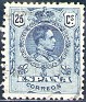 Spain 1909 Alfonso XIII 25 CTS Azul Edifil 274. España 1909 274 u. Subida por susofe
